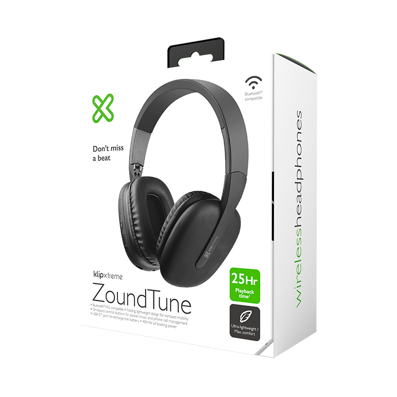 AUDIFONOS KLIP XTREME ZOUNDTUNE NEGRO